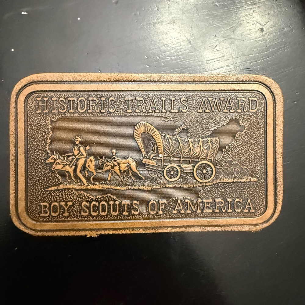 Historic Trails Award Boy Scouts of America leather patch